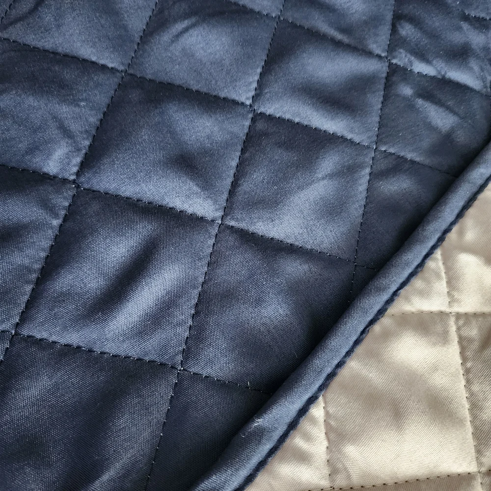 Navy Blue Quilted Recliner Cover New